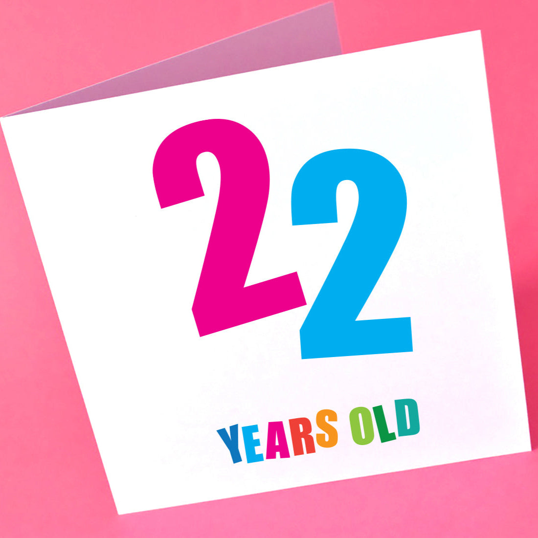 22nd Birthday card for him and her