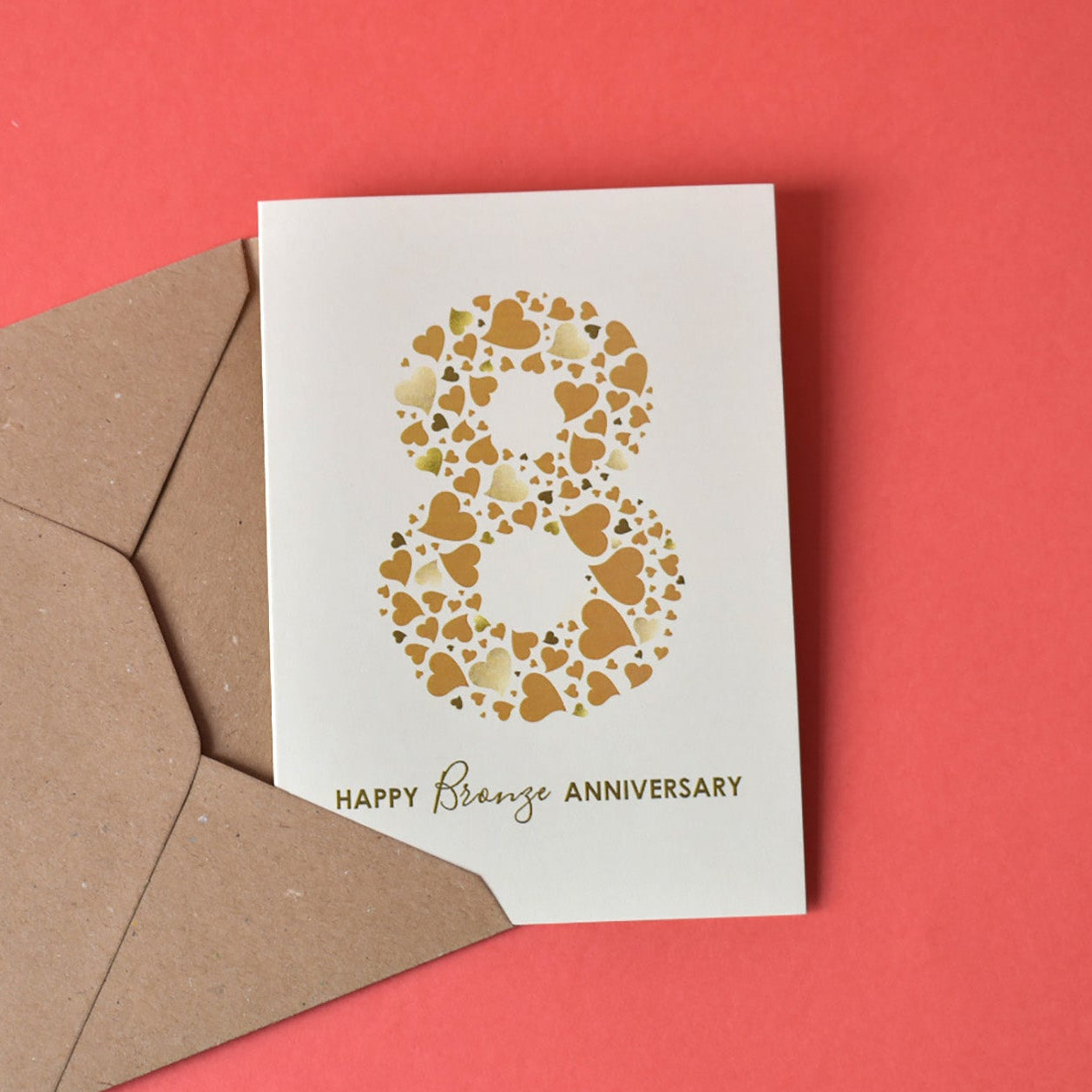 Classic Bronze Anniversary Card