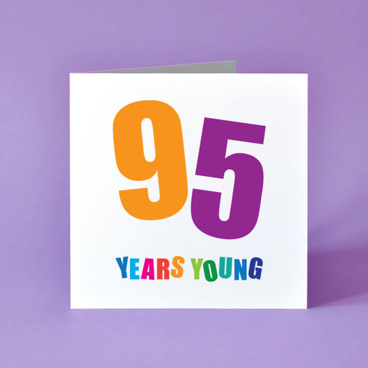 95th Birthday Card for Him and Her