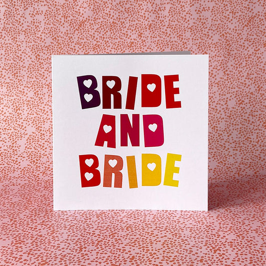 Bride and Bride Wedding Card