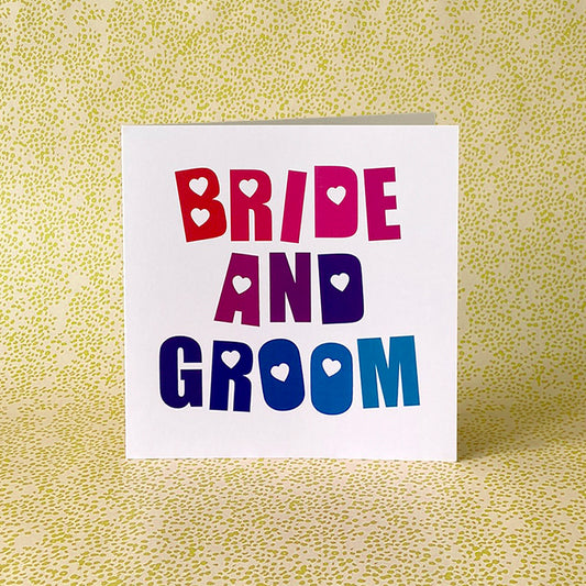 Bride and Groom Wedding Card