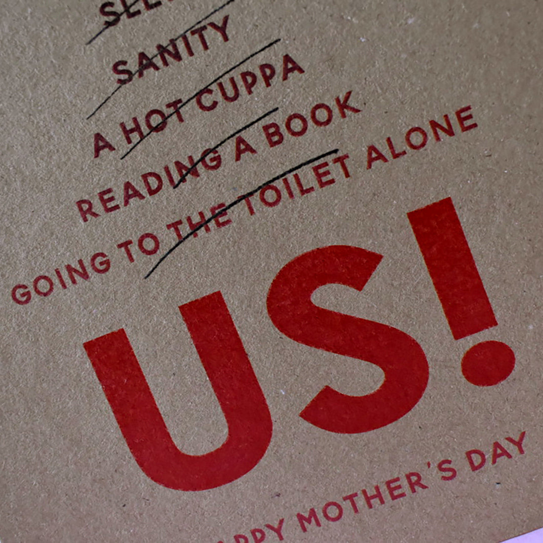 Us Funny Mothers Day card