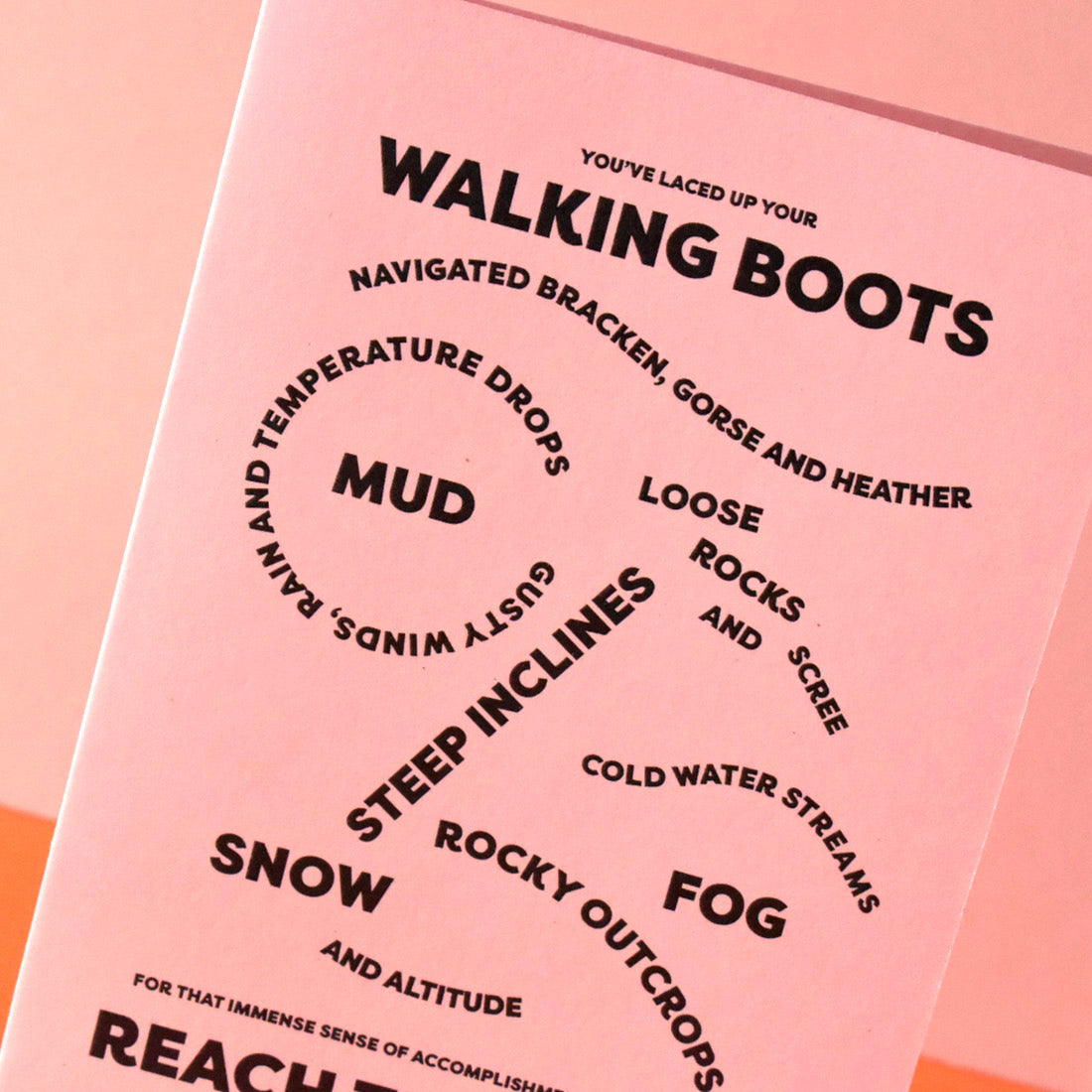 Hill Walking Card
