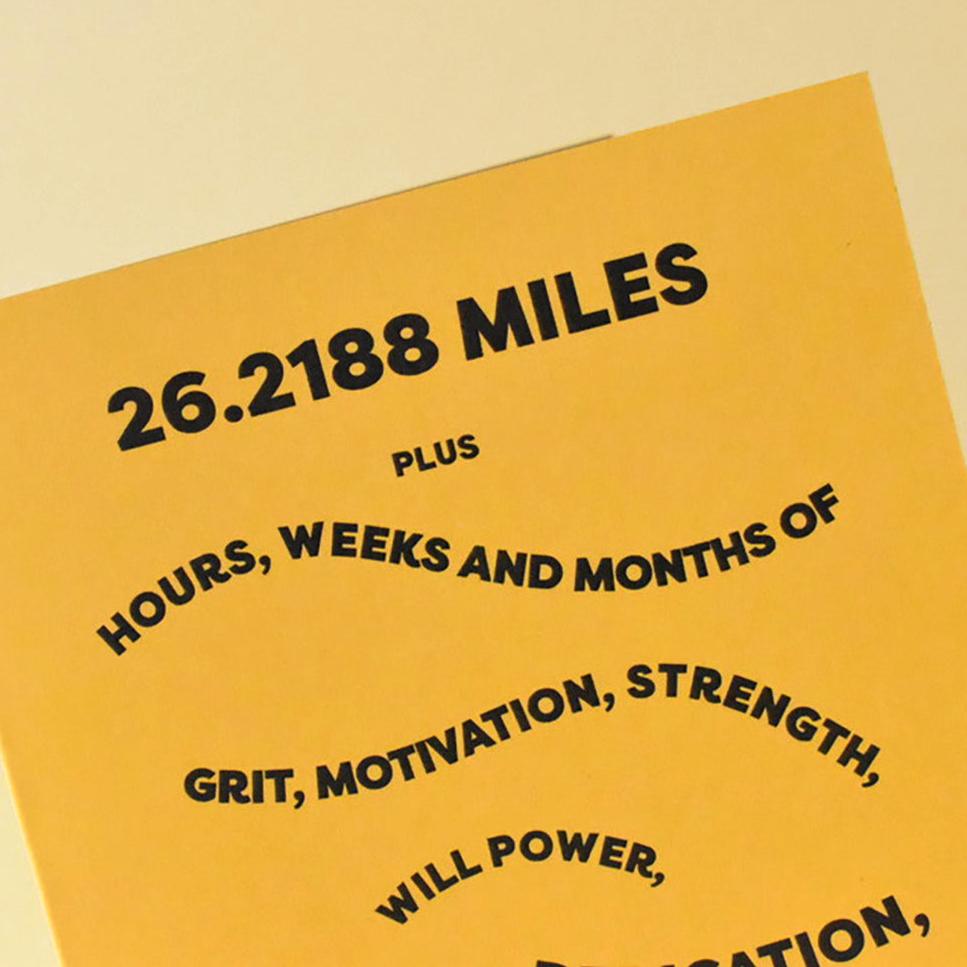 26.2188 Miles Card