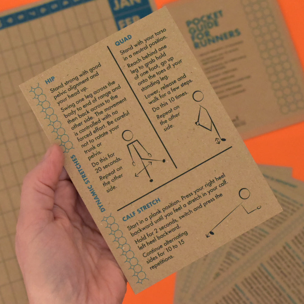 Thoughtful gift for runners including pre-run tips, nutrition advice, and training planner.