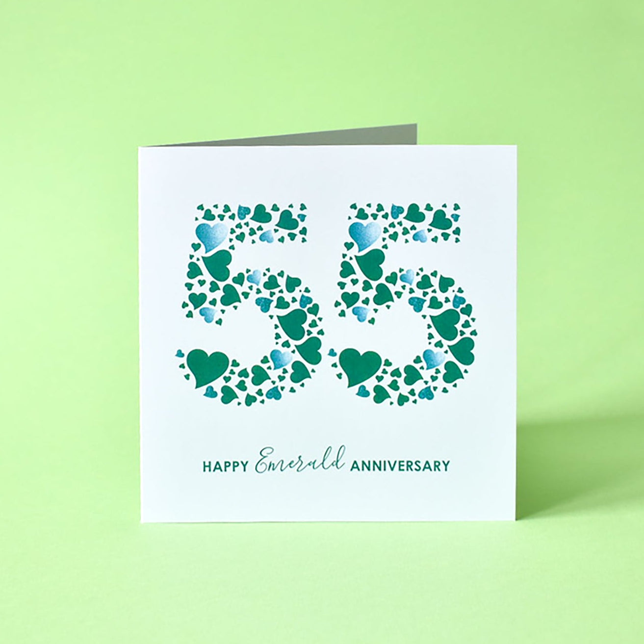 Happy Emerald Anniversary card for your spouse or a special couple.