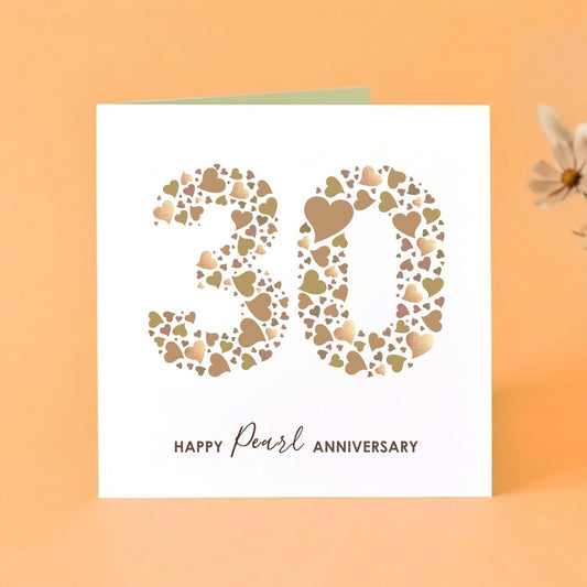 Happy Pearl Wedding Anniversary card for special couple.