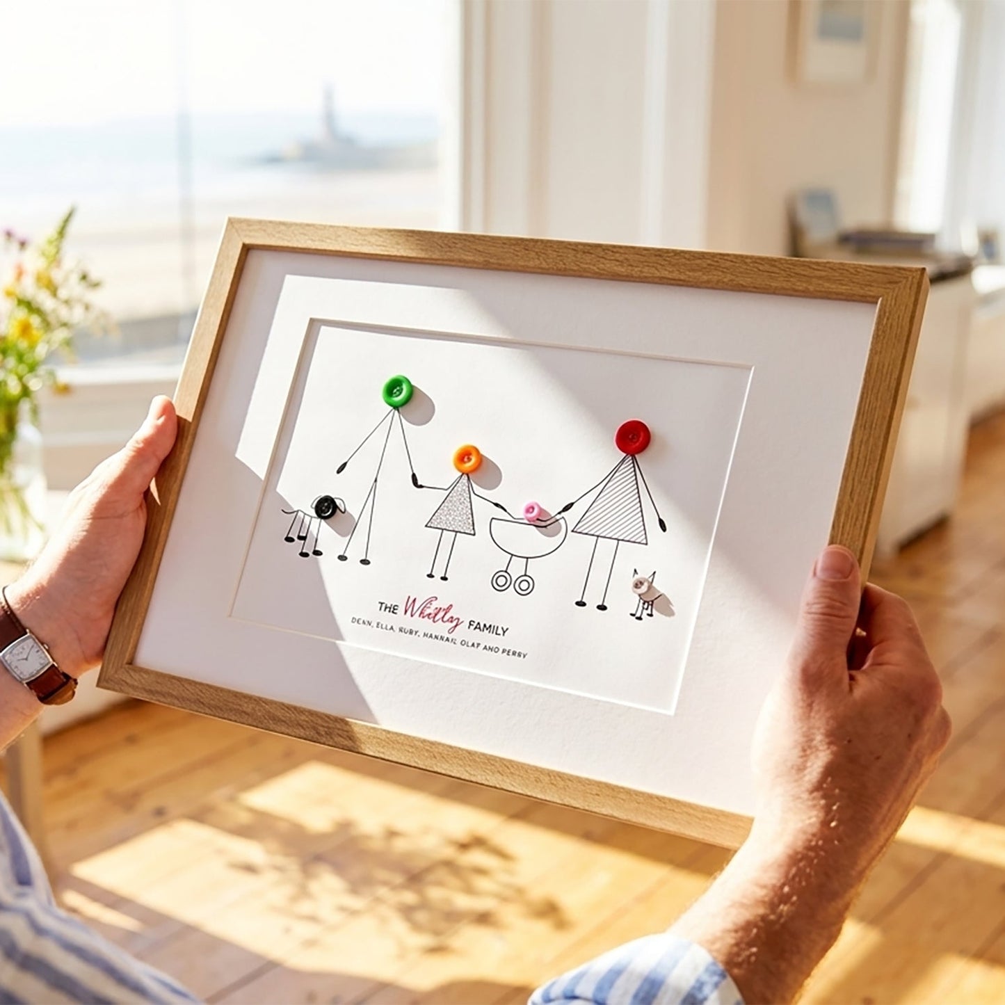 Personalised Family Button Print