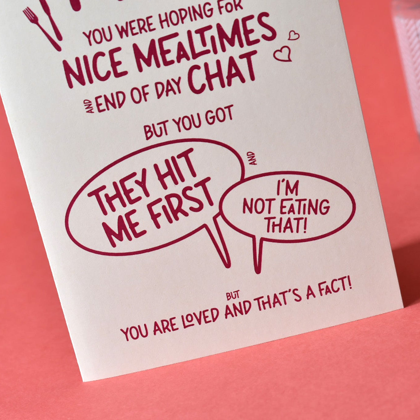 Funny and relatable Mothers Day card for mums of toddlers.