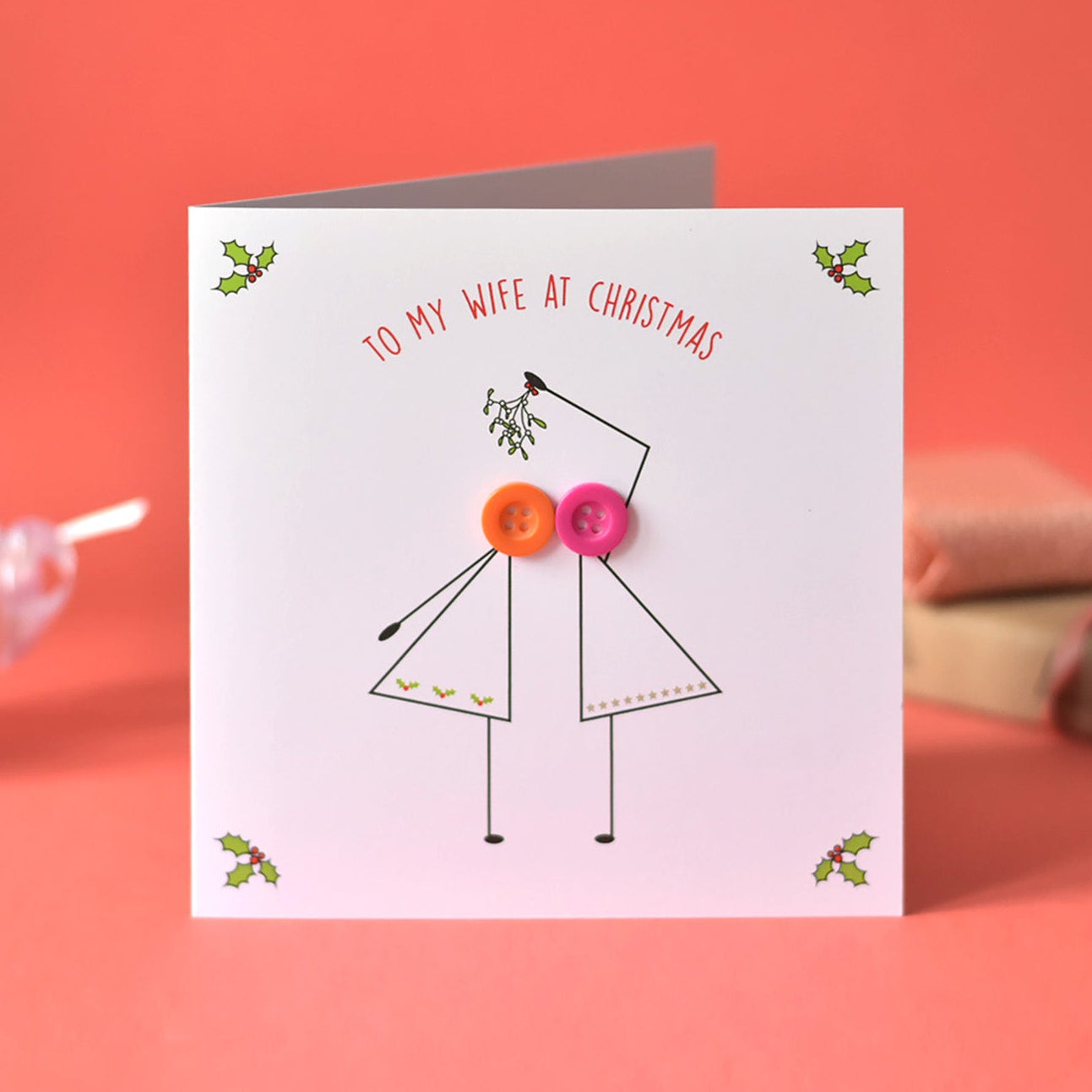 To My Wife at Christmas Card for lesbian women.