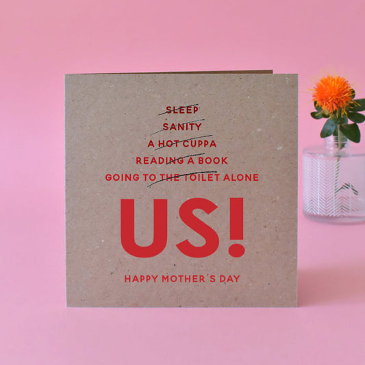 Us Funny Mother's Day Card