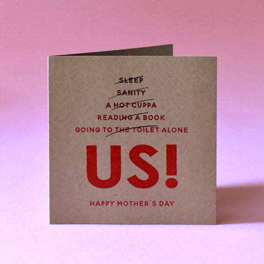 Funny Mothers Day card from little children