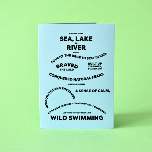 Birthday Card for Wild Swimmers