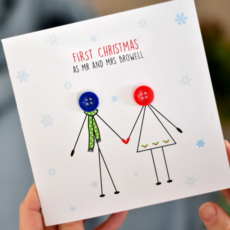 First Christmas as Mr and Mrs Card