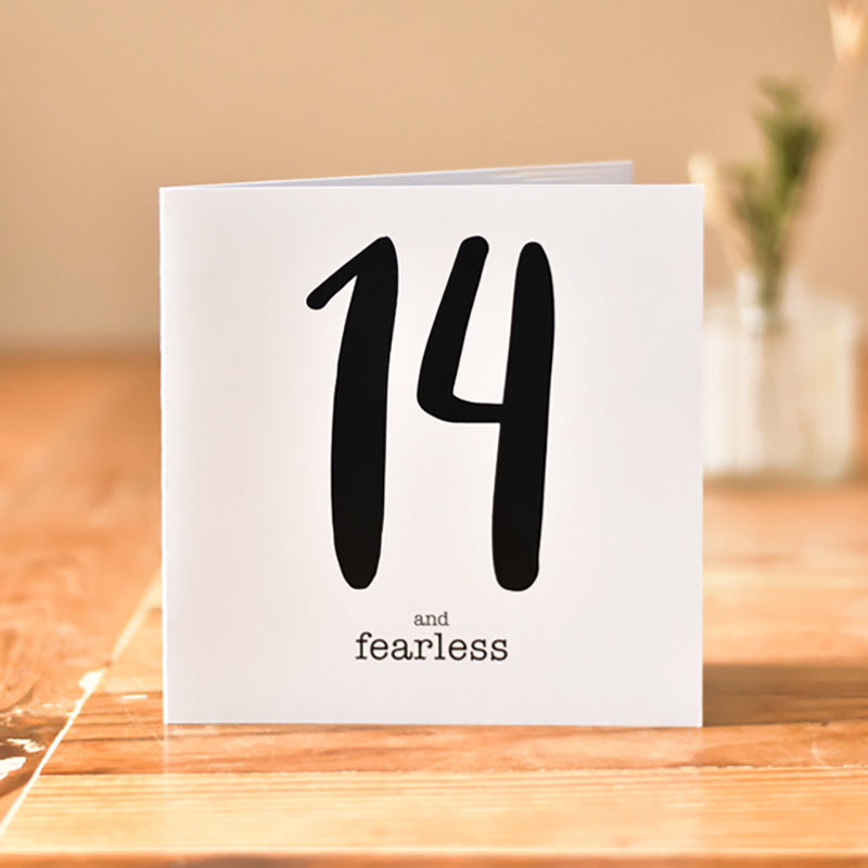 14 and Fearless Card - WHOLESALE PACK OF 6