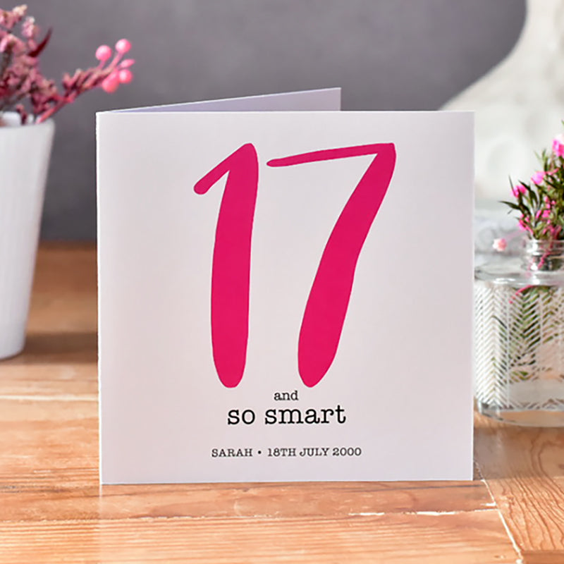 17 and Smart Birthday Card