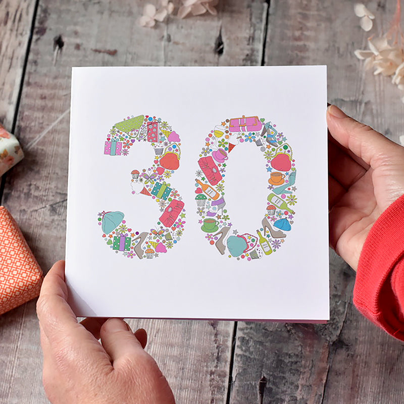 30th Birthday Card for Her - Hobbies and Interests