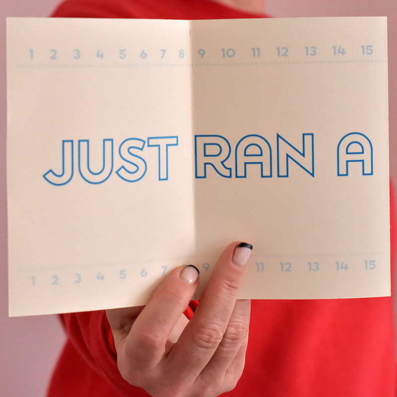 You Ran a Marathon Card