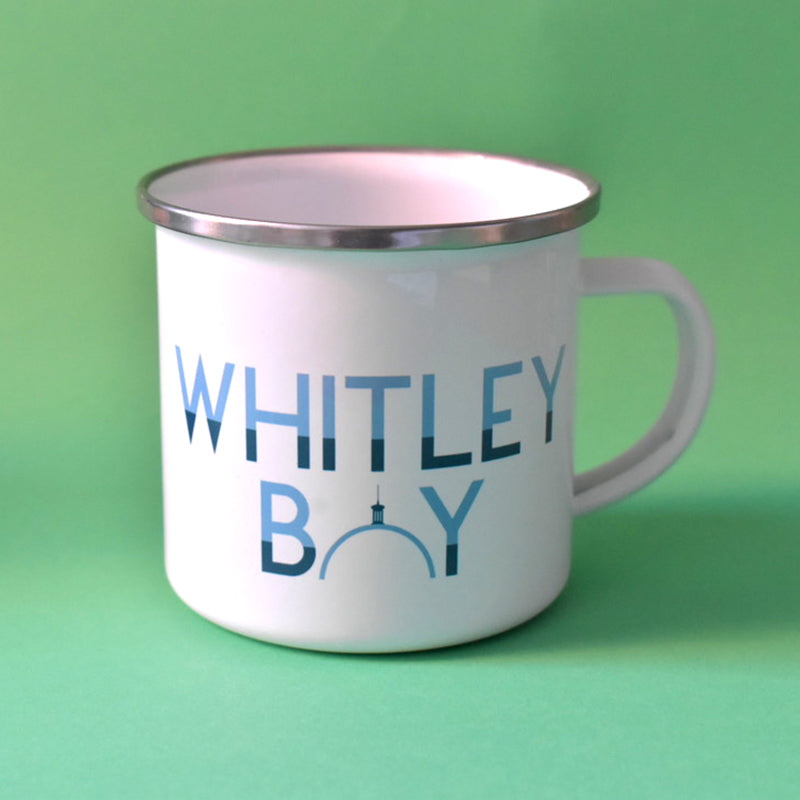 Whitley Bay Enamel Mug - Slight Seconds