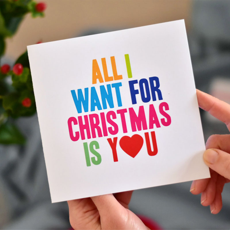All I want for Christmas is You Card - WHOLESALE PACK OF 6