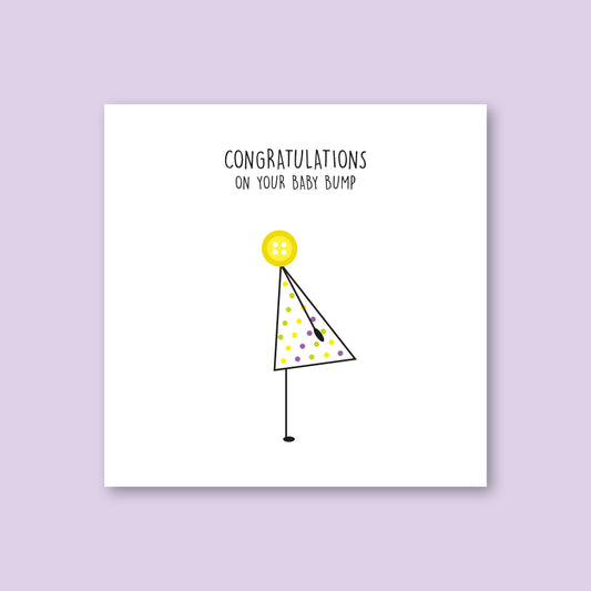 Baby Bump Card - WHOLESALE PACK OF 6