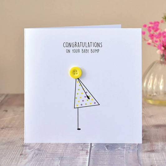 Baby Bump Button People Card