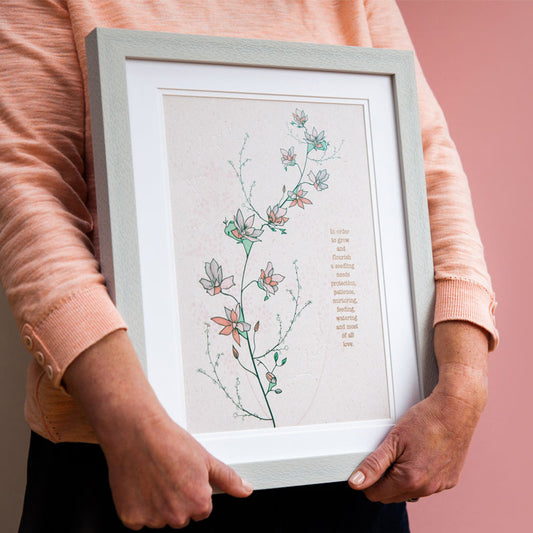 From Seedling to Flower Print - Unframed