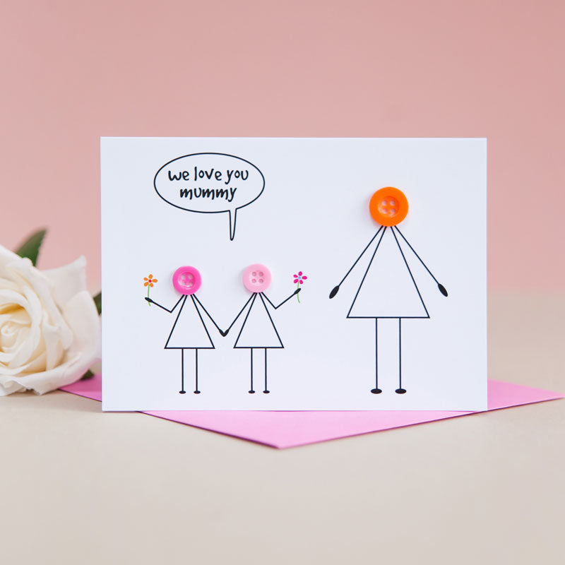 Mummy and 2 Girls Card - END OF LINE