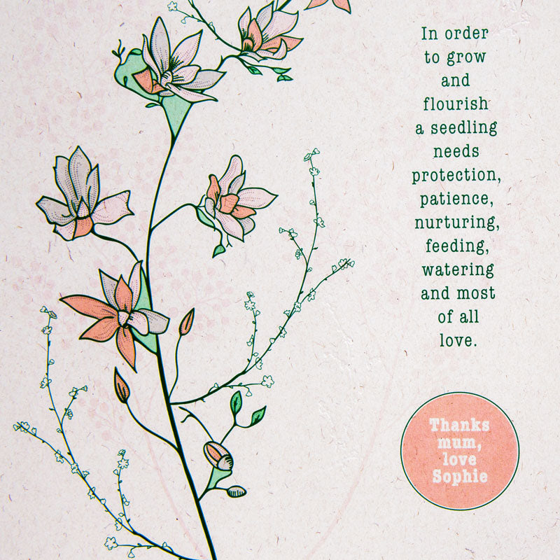 From Seedling to Flower Print - Unframed