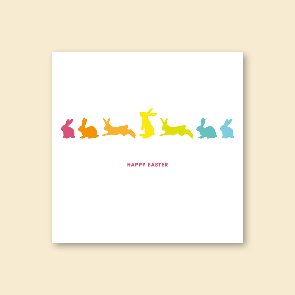 Easter Bunnies Card - WHOLESALE PACK OF 6