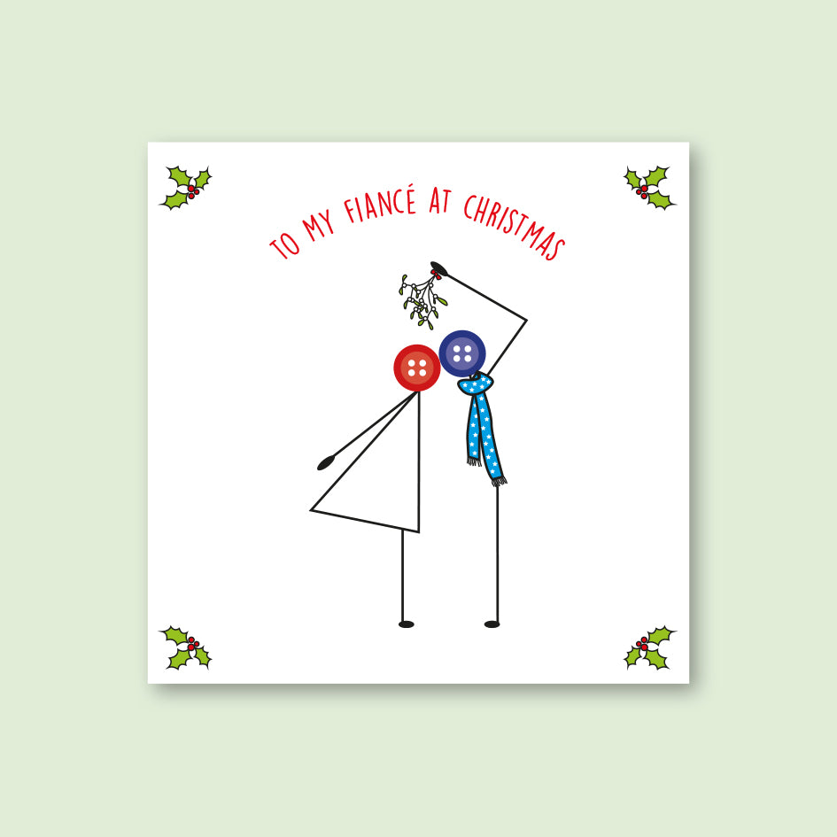 To My Fiancé Christmas Card - WHOLESALE PACK OF 6