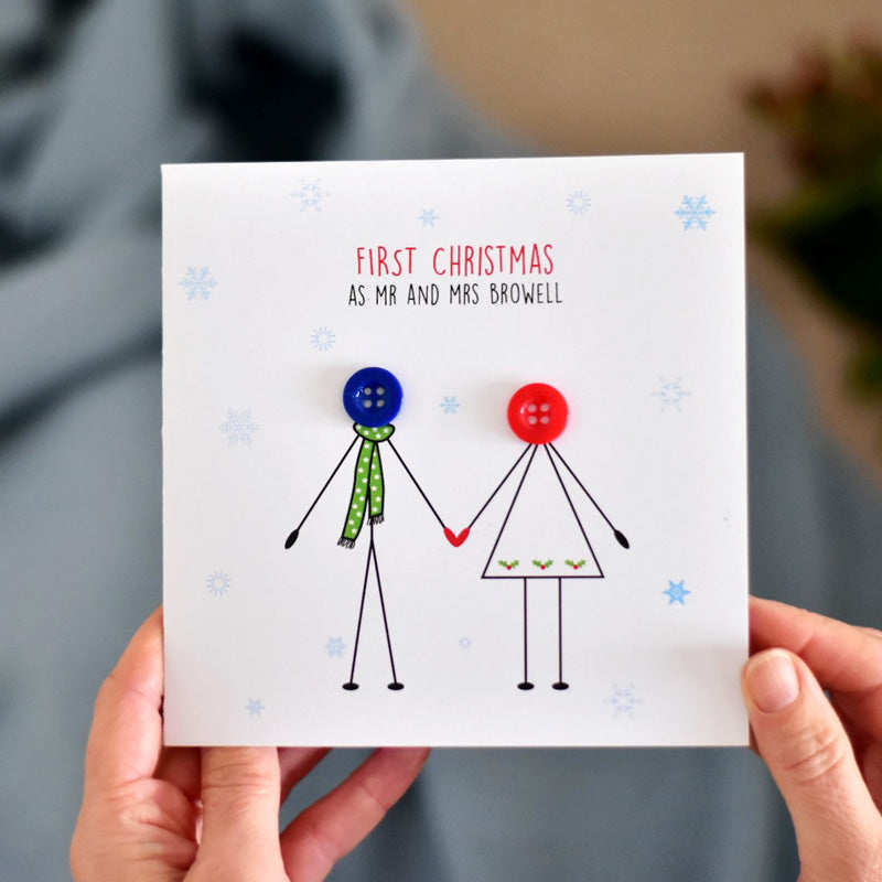 First Christmas as Mr and Mrs Card