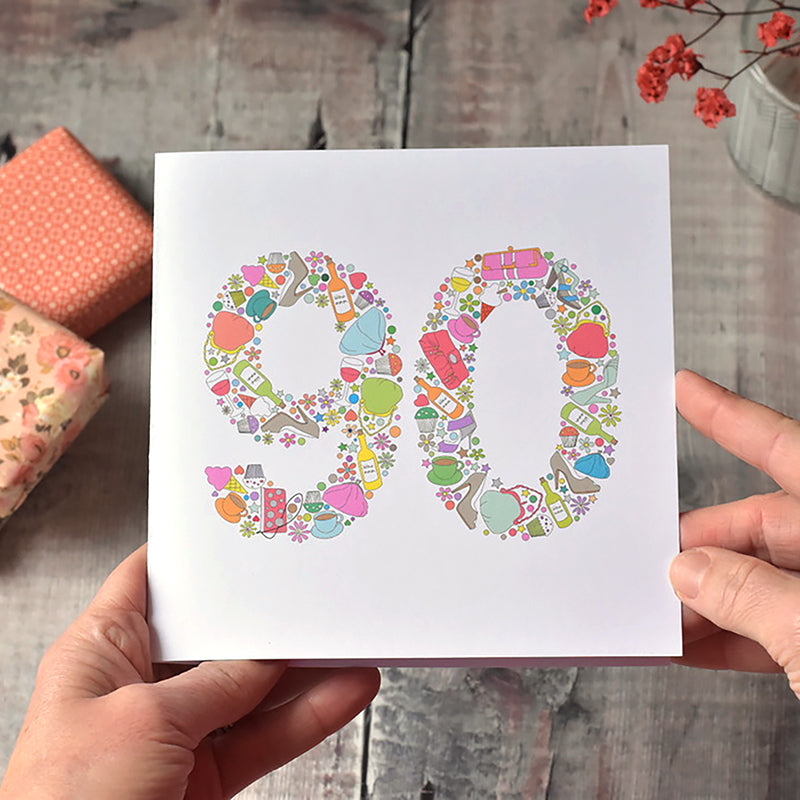 90th Birthday Card for Her - Hobbies and Interests