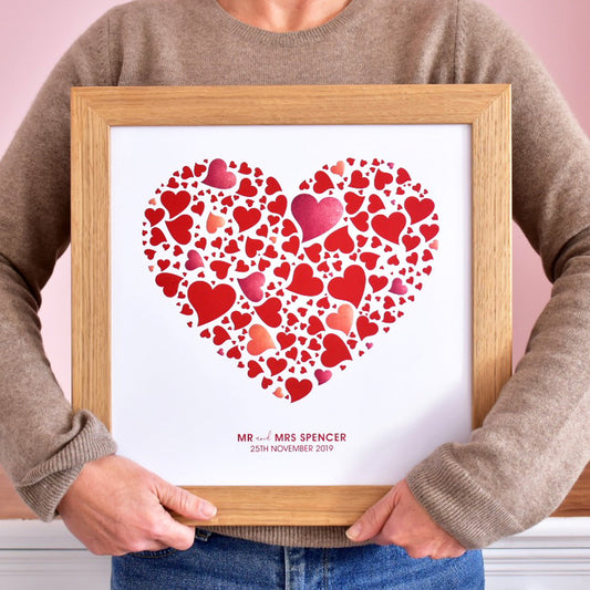 Love Hearts Print - Unframed