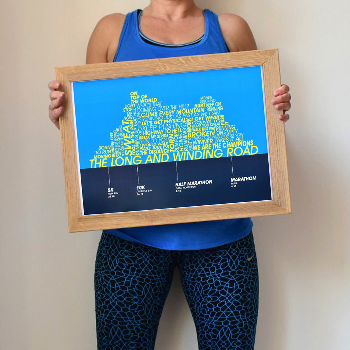 Running Achievements Print - Unframed