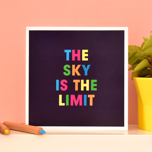The Sky is the Limit Card