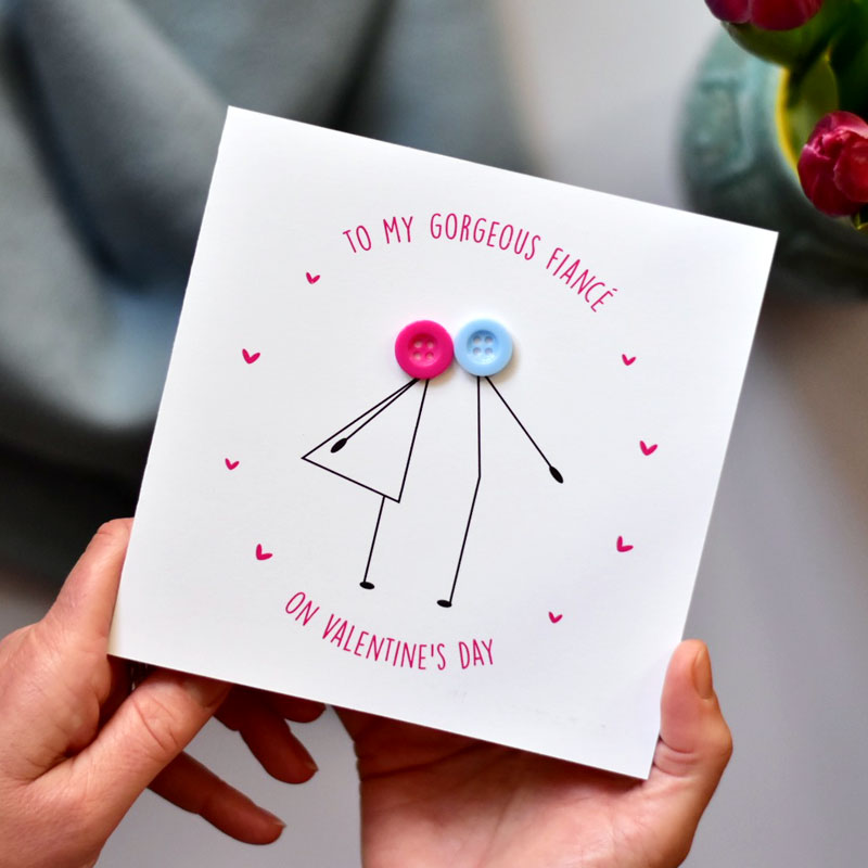 To My Fiancé on Valentine's Day Card