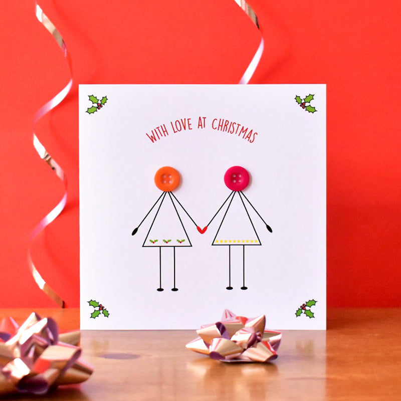 With Love At Christmas Card (2 Females)